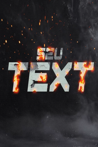 Cinematic Text Fire Capa